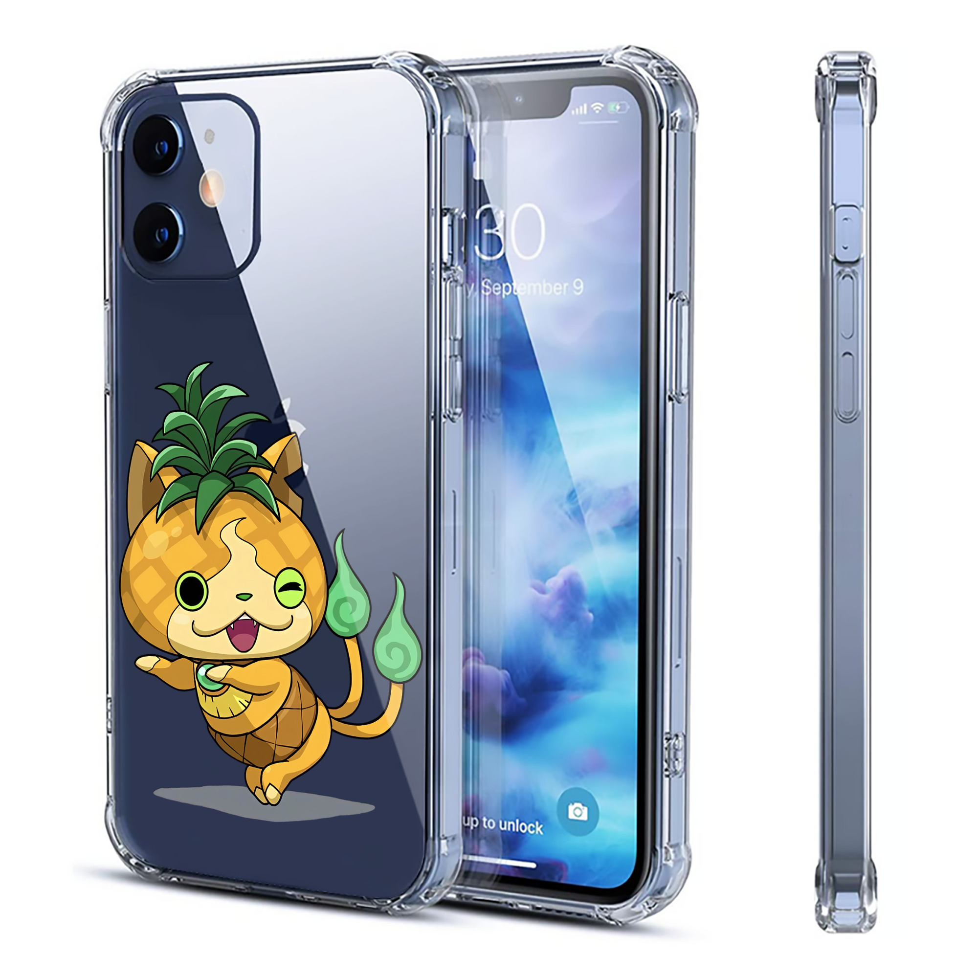 （画像用） 妖怪ウォッチ Yo-kai Watch 【iPhone 12シリーズ対応】透明スマホケース（クリアソフトケース）